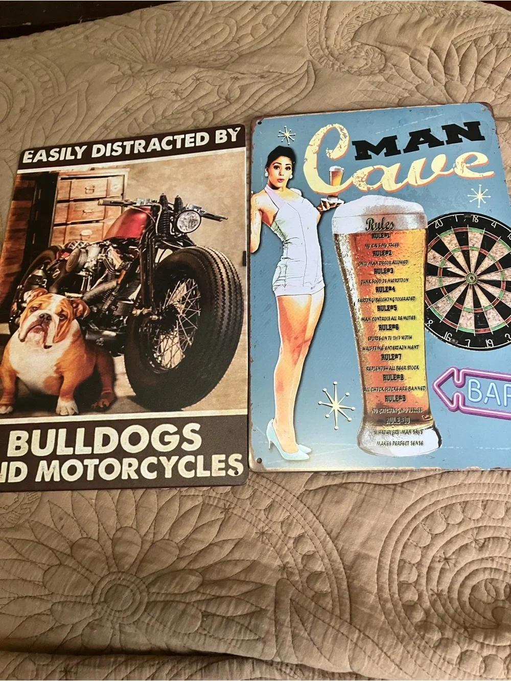 Vintage Style Decorative Metal Signs